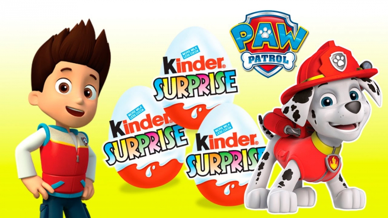 Surprise Eggs Paw Patrol Toys Игрушки Щенячий Патруль Киндер сюрприз