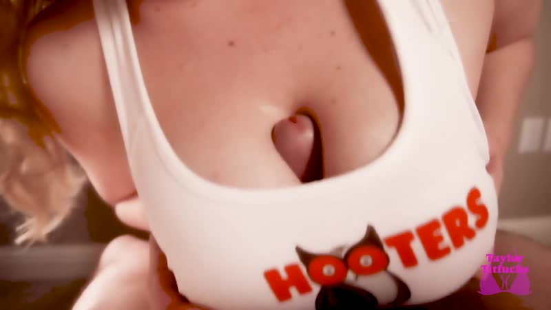 Hooters Waitress with Huge Tits Makes My Dream Come True смотреть  