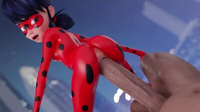 Marinette обожает большие хуи