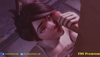 F95 18 Tracer makes an awesome blowjob sex overwatch porn  