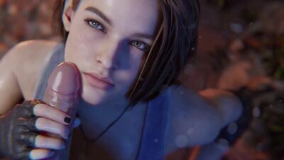 (Sound)Jill Valentine pov handjob [Resident Evil;Porn;Hentai;Cumshot;Big tits;Ass;R34;Blender;порно;секс]