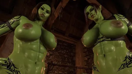 Sound Orcs Human futanari on futa threesome taker pov Virt a  