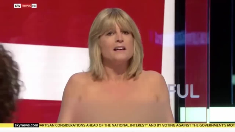 Celebrity Big Brothers Rachel Johnson Strips Topless Live On Air In Bid